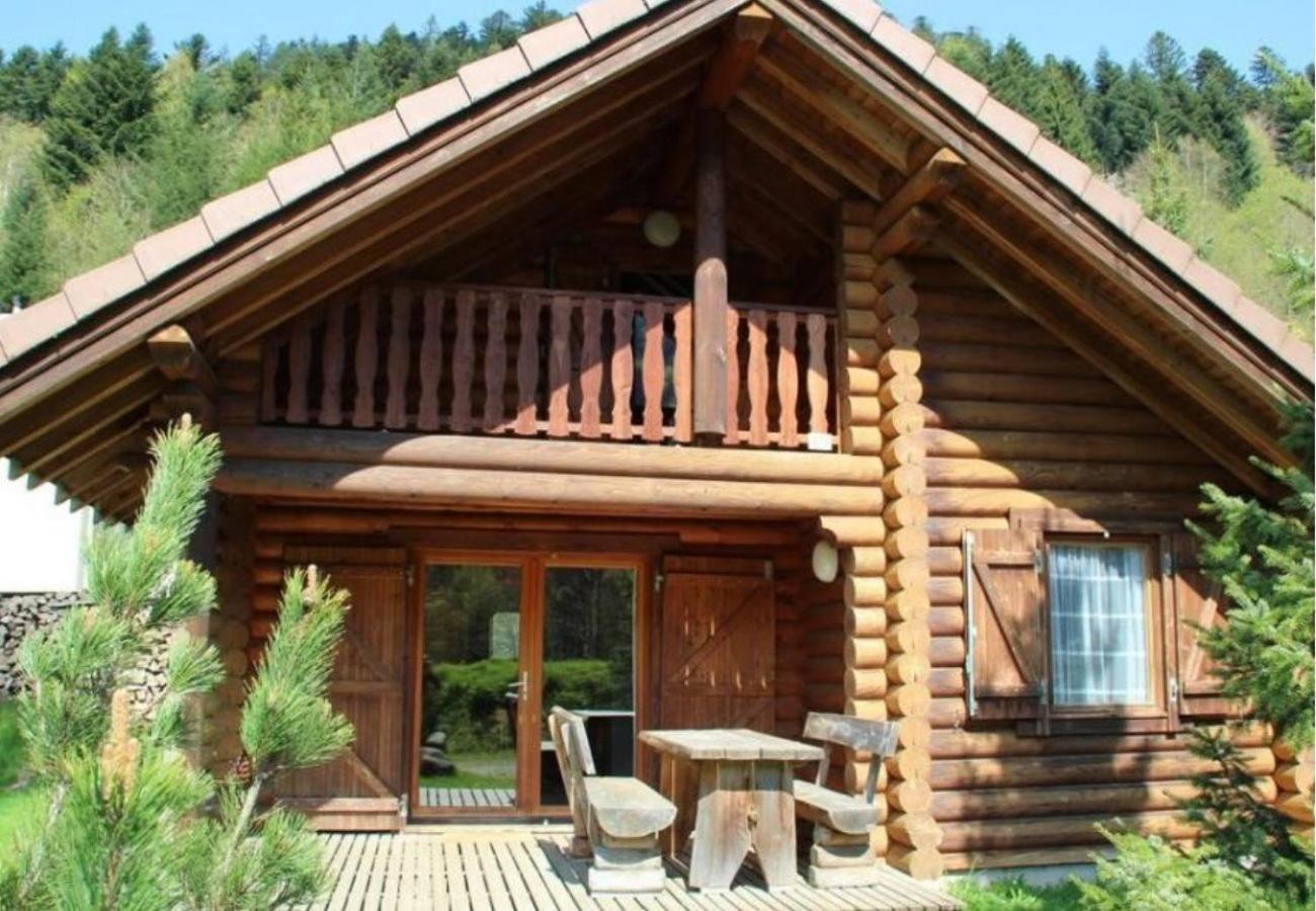 L'Ours Noir Chalet En Rondins La Bresse Eksteriør bilde