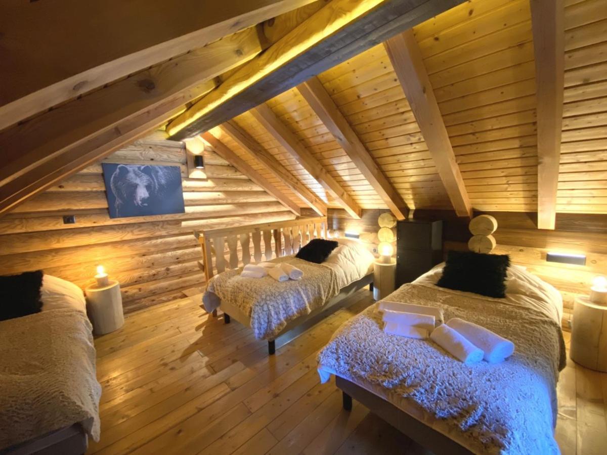 L'Ours Noir Chalet En Rondins La Bresse Eksteriør bilde