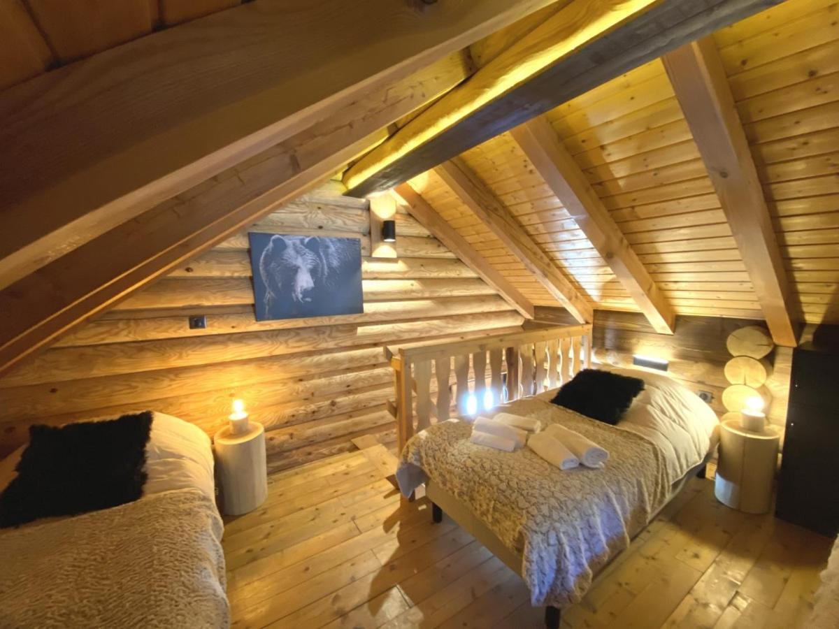 L'Ours Noir Chalet En Rondins La Bresse Eksteriør bilde