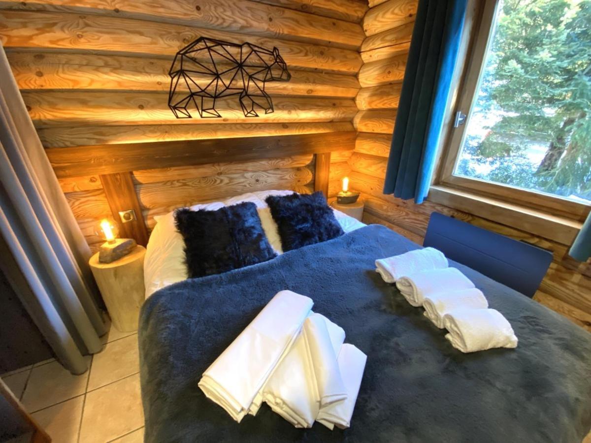 L'Ours Noir Chalet En Rondins La Bresse Eksteriør bilde