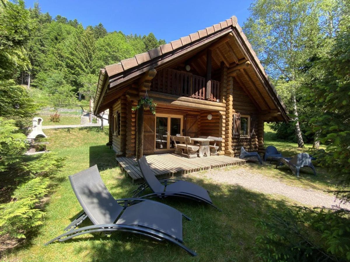 L'Ours Noir Chalet En Rondins La Bresse Eksteriør bilde