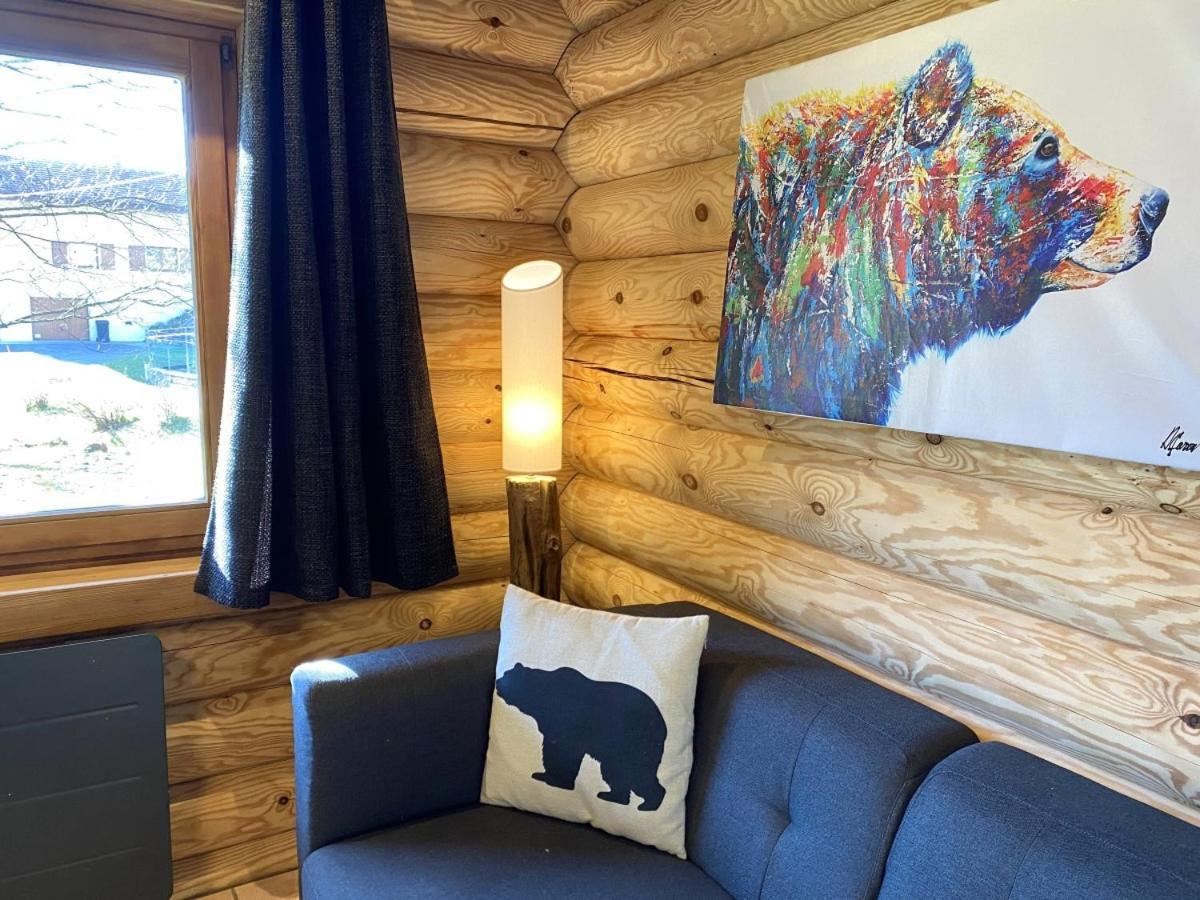 L'Ours Noir Chalet En Rondins La Bresse Eksteriør bilde